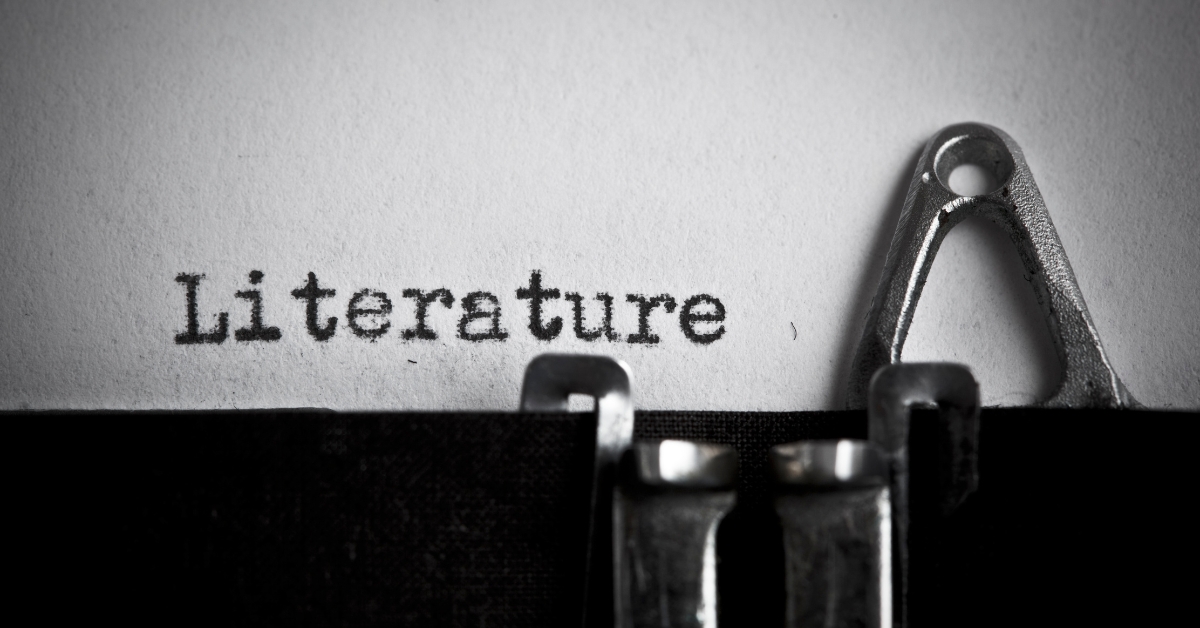 typewritten literature word