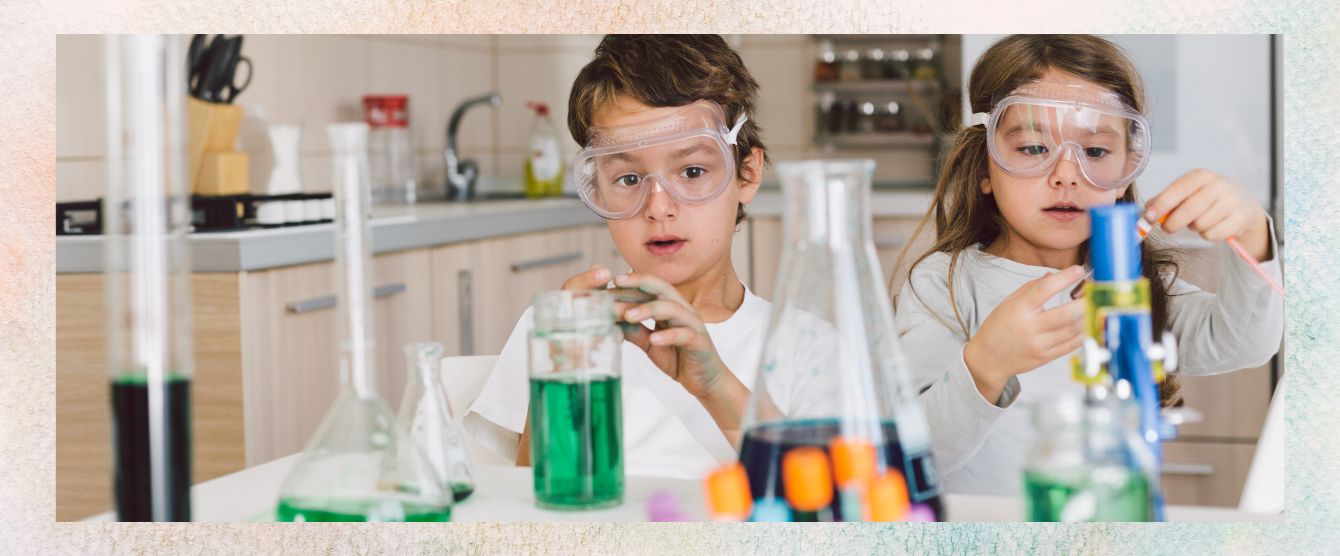 Want to learn how to teach safe and fun chemistry? Click to learn how to conduct chemistry experiments with everyday items in the kitchen.