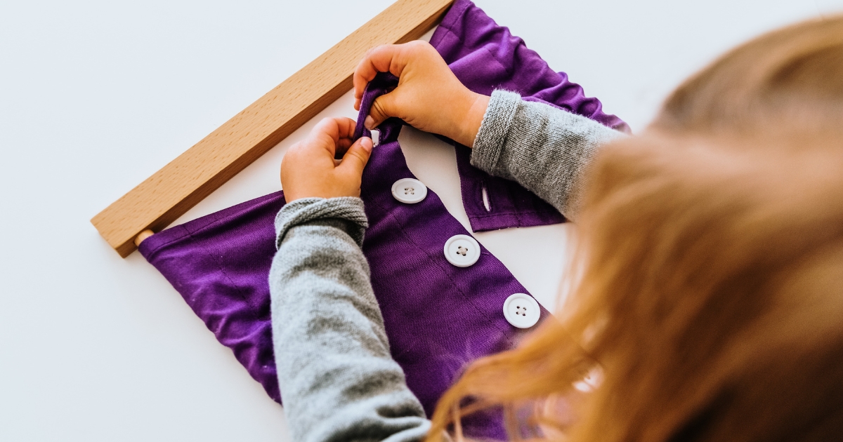 Want to learn how to build independence by teaching practical life skills? Click to learn how to use the Montessori method to foster independence.