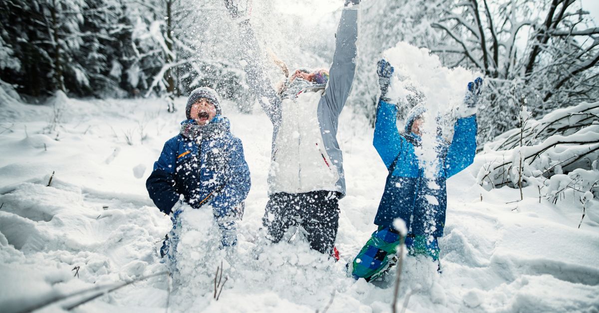 Kids playing in the snow: Fun winter learning activities for children