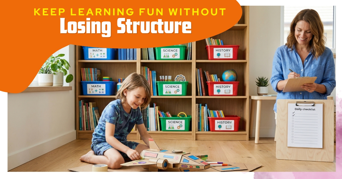 How to Keep Learning Fun Without Losing Structure - DKM Homeschool Resource How to Keep Learning Fun Without Losing Structure