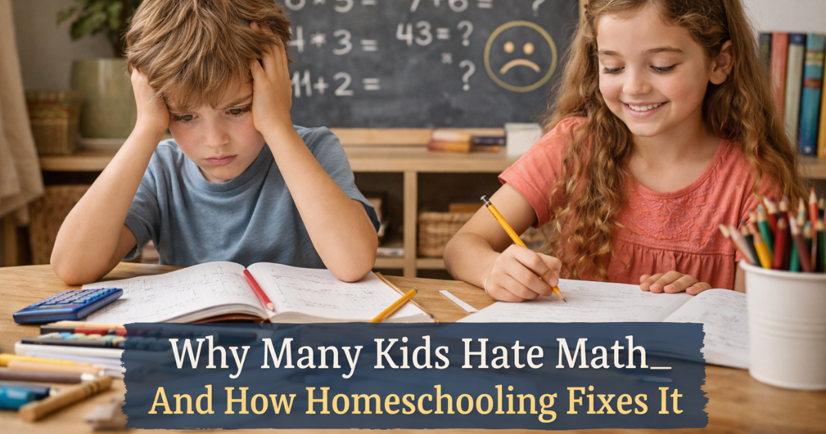 Why Many Kids Hate Math (And How Homeschooling Fixes It)